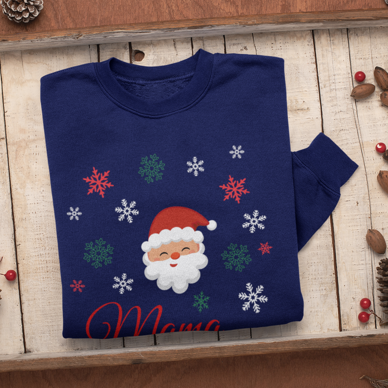 MAMA Claus Christmas Sweatshirt, Womens Christmas Sweatshirt, Christmas Sweatshirts for Women, Christmas Women,Merry Christmas Sweatshirt