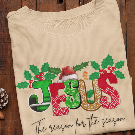 Christmas Jesus Sweatshirt, Christian Sweatshirt, The Reason for the Season Hoodie, Christmas Gift, Jesus Sweatshirt, Religious Hoodie