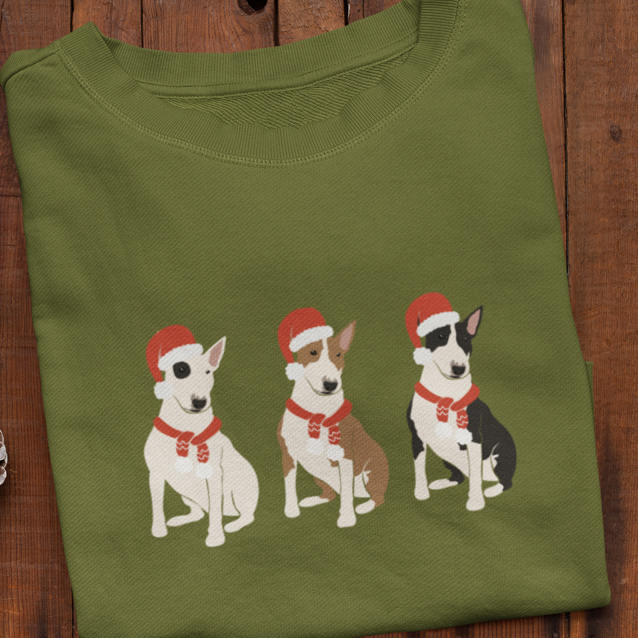 Christmas Bull Terrier, Bull Terrier Mom, Unisex Dog Christmas Sweatshirt, Christmas Dog Sweatshirt, Gift for Mom, Christmas gift ideas