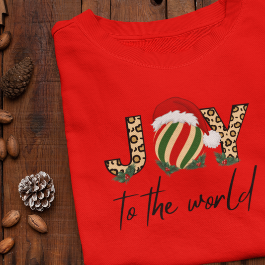 Joy To The World Sweatshirt, Christmas Sweater, Christmas Party Long Sleeve, Cute Christmas Sweatshirt, Joy Christmas Party Sweatshirt