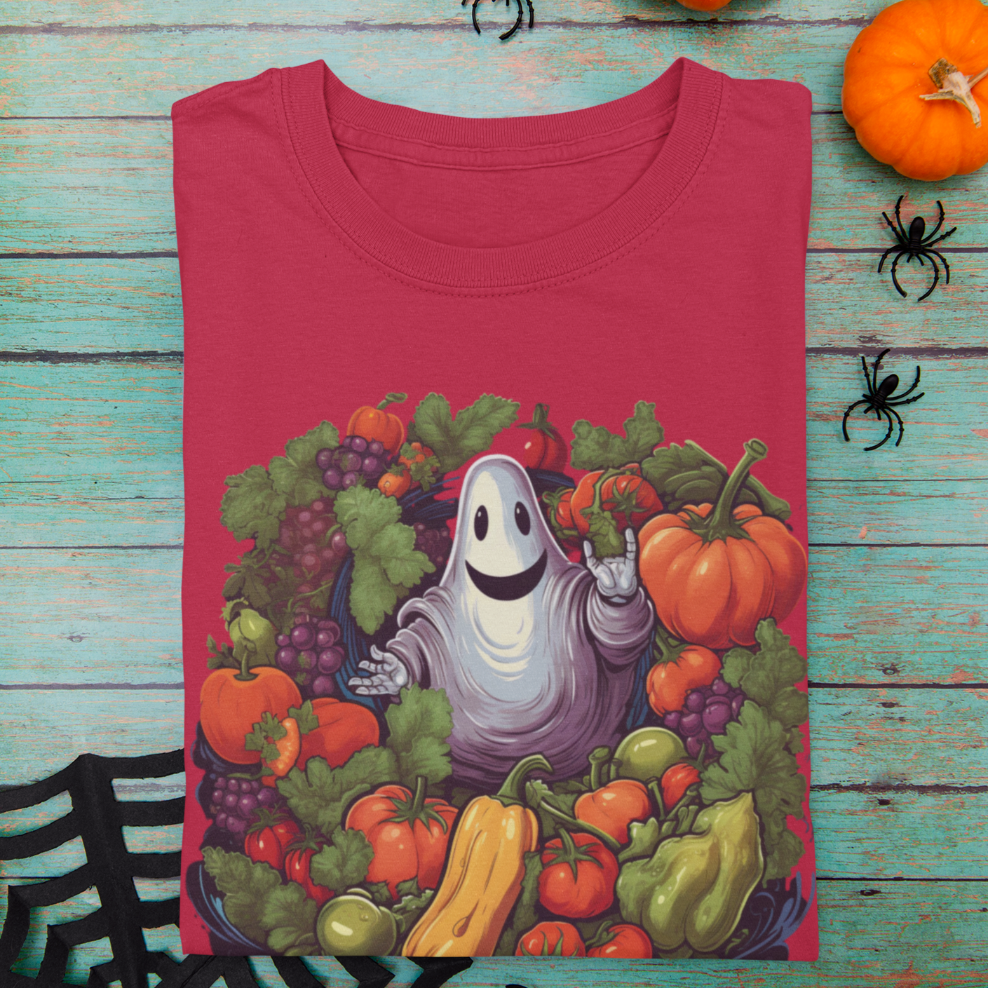 Healthy Haunts and Happy Hearts,  Retro Halloween Shirt, Retro Fall Shirt, Vintage Halloween,Womens Halloween, Mens Halloween, Ghost T-Shirt