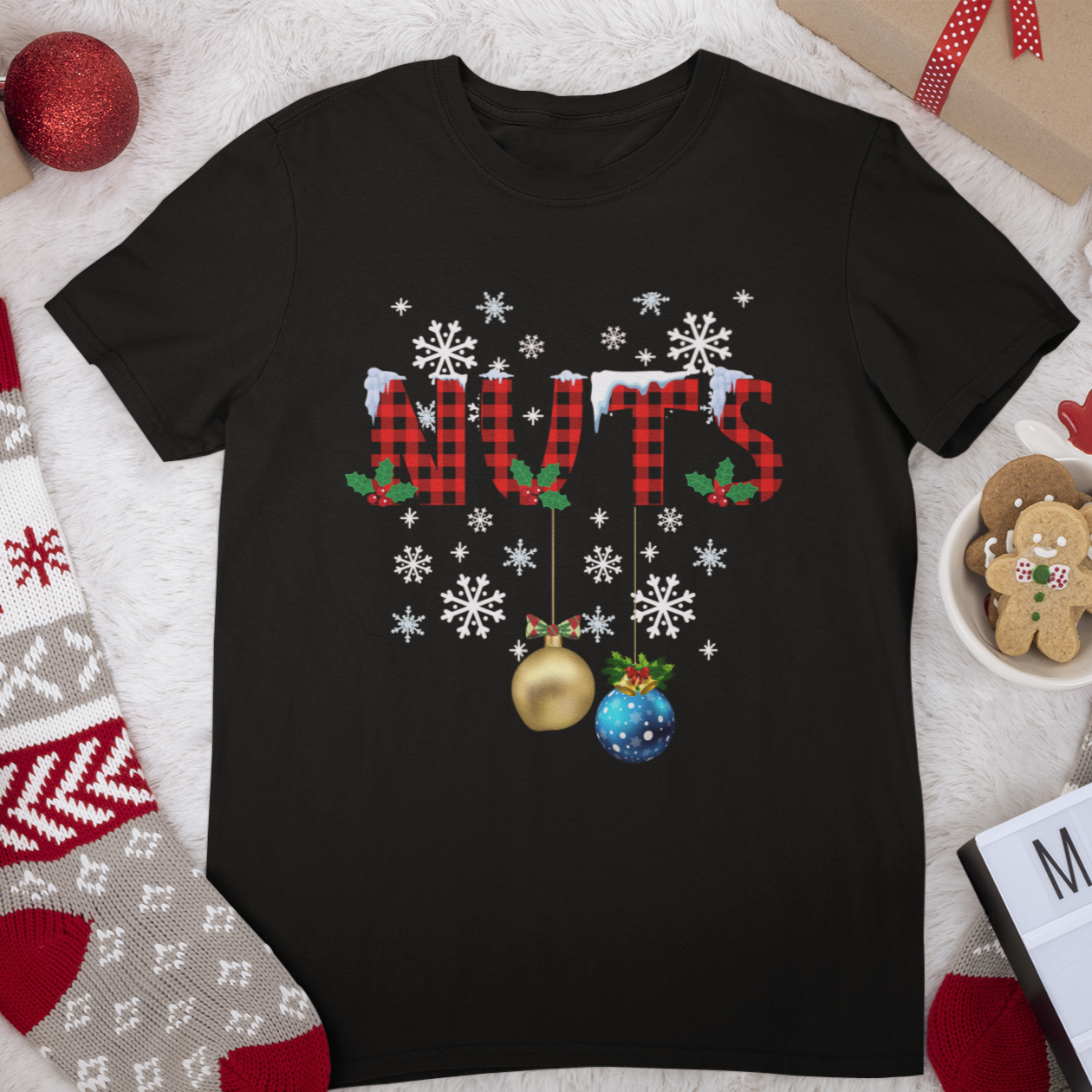 Chest Nuts Matching Christmas Sweatshirt Hoodie, Funny Christmas Gift For Wife Husband, Chest and Nuts Matching Couples Holiday Sweatshirts