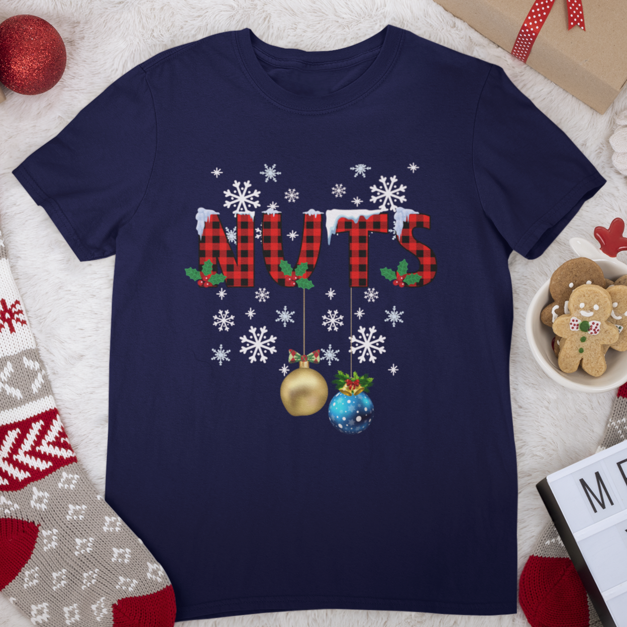 Chest Nuts Matching Christmas Sweatshirt Hoodie, Funny Christmas Gift For Wife Husband, Chest and Nuts Matching Couples Holiday Sweatshirts