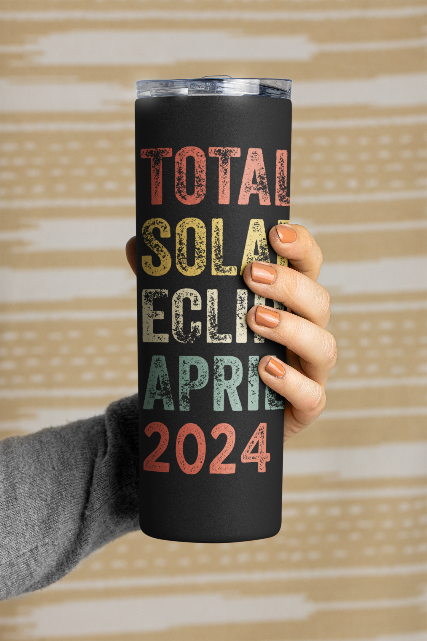 Celestial Vibes: Limited Edition Total Solar Eclipse April 8, 2024 - 20 oz. Tumbler, Eclipse 2024 Tumbler , Maars Maker Skinny Matte Tumbler