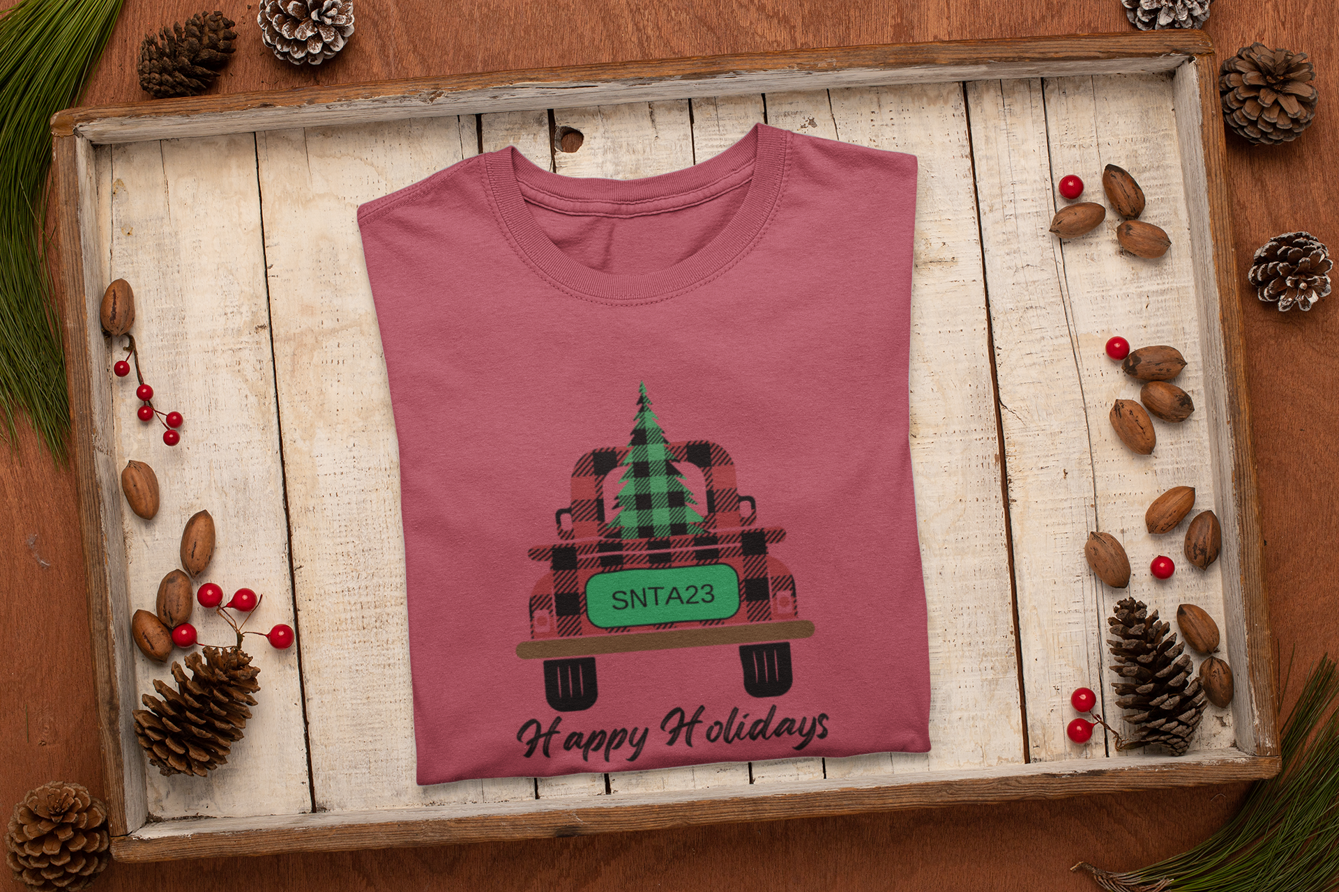 Buffalo Plaid Christmas Truck Shirt, Let it Snow Shirt, Christmas Shirt, X-mas Gifts,Winter Sweatshirts,Christmas Hoodies,Christmas Sweaters