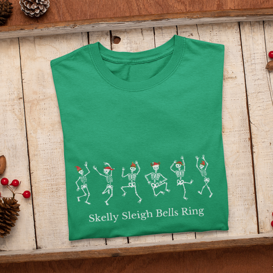 Skelly Sleigh Bells Ring Christmas Shirt, Christmas Shirt, Christmas Gift, Christmas Sweatshirt, Christmas gift for family, Holiday Shirt