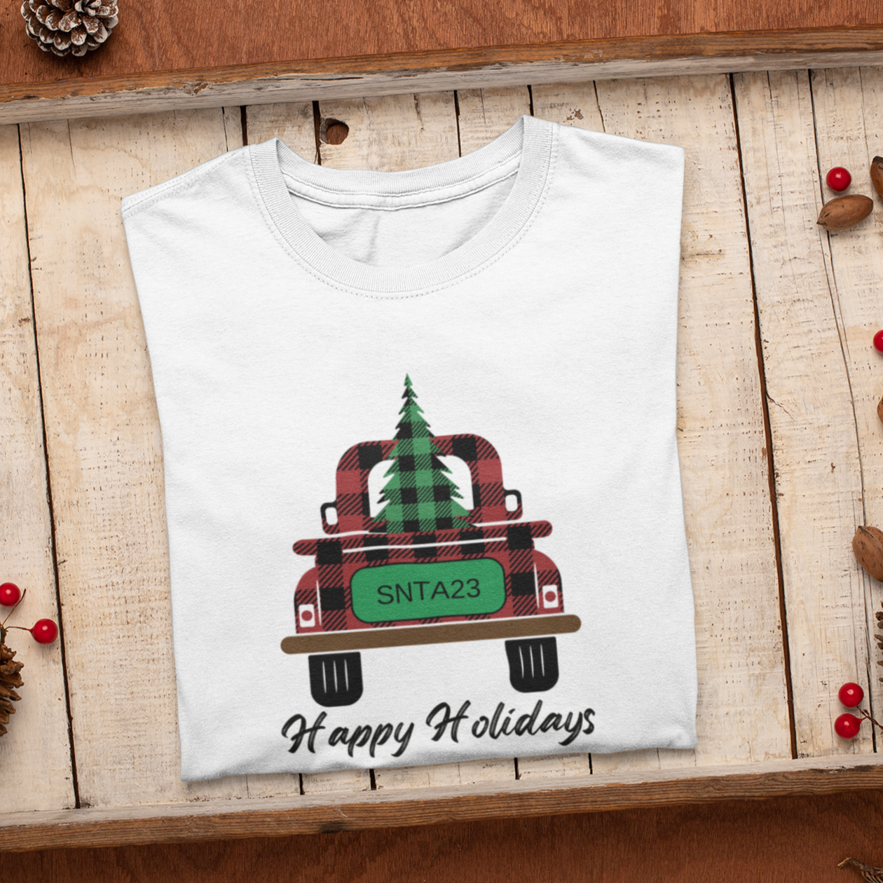 Buffalo Plaid Christmas Truck Shirt, Let it Snow Shirt, Christmas Shirt, X-mas Gifts,Winter Sweatshirts,Christmas Hoodies,Christmas Sweaters