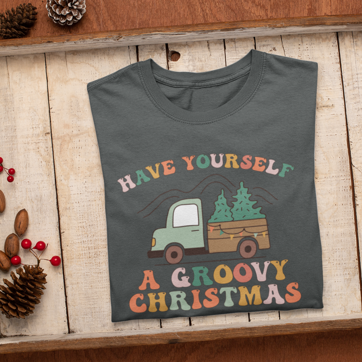 Have Yourself A Groovy Christmas Shirt,Winter Shirt,Groovy Shirt, Christmas Groovy Shirt, Shirt For Christmas,Holiday Shirt, Retro Xmas