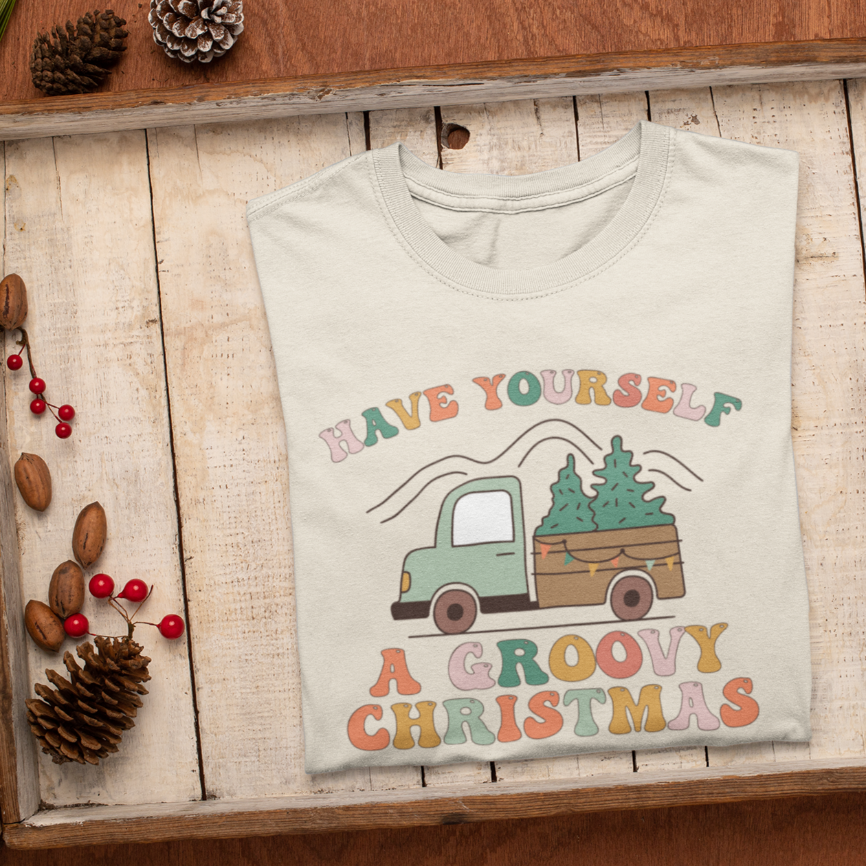 Have Yourself A Groovy Christmas Shirt,Winter Shirt,Groovy Shirt, Christmas Groovy Shirt, Shirt For Christmas,Holiday Shirt, Retro Xmas