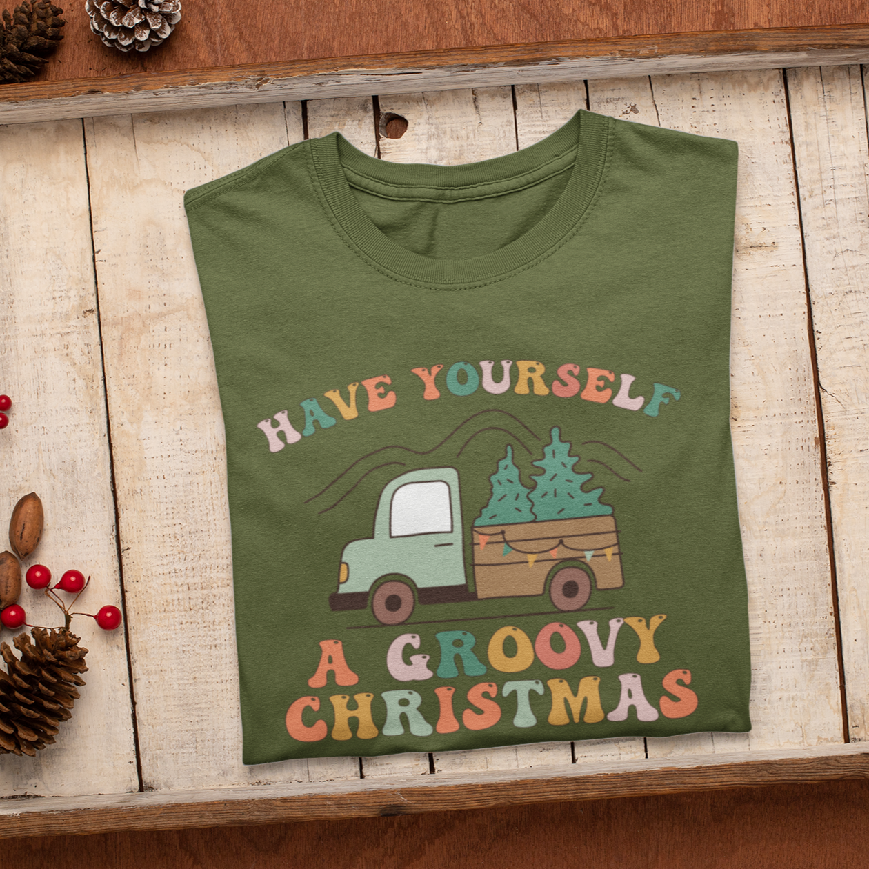 Have Yourself A Groovy Christmas Shirt,Winter Shirt,Groovy Shirt, Christmas Groovy Shirt, Shirt For Christmas,Holiday Shirt, Retro Xmas