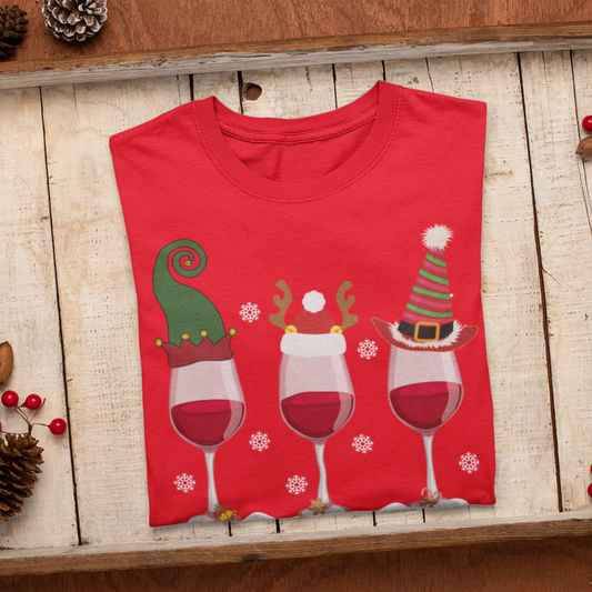 Christmas Wine Sweatshirt, Red Wine Shirt, Christmas Wine Lover Shirt, Christmas Drinks Cocktails Shirt, Christmas Sweater Women