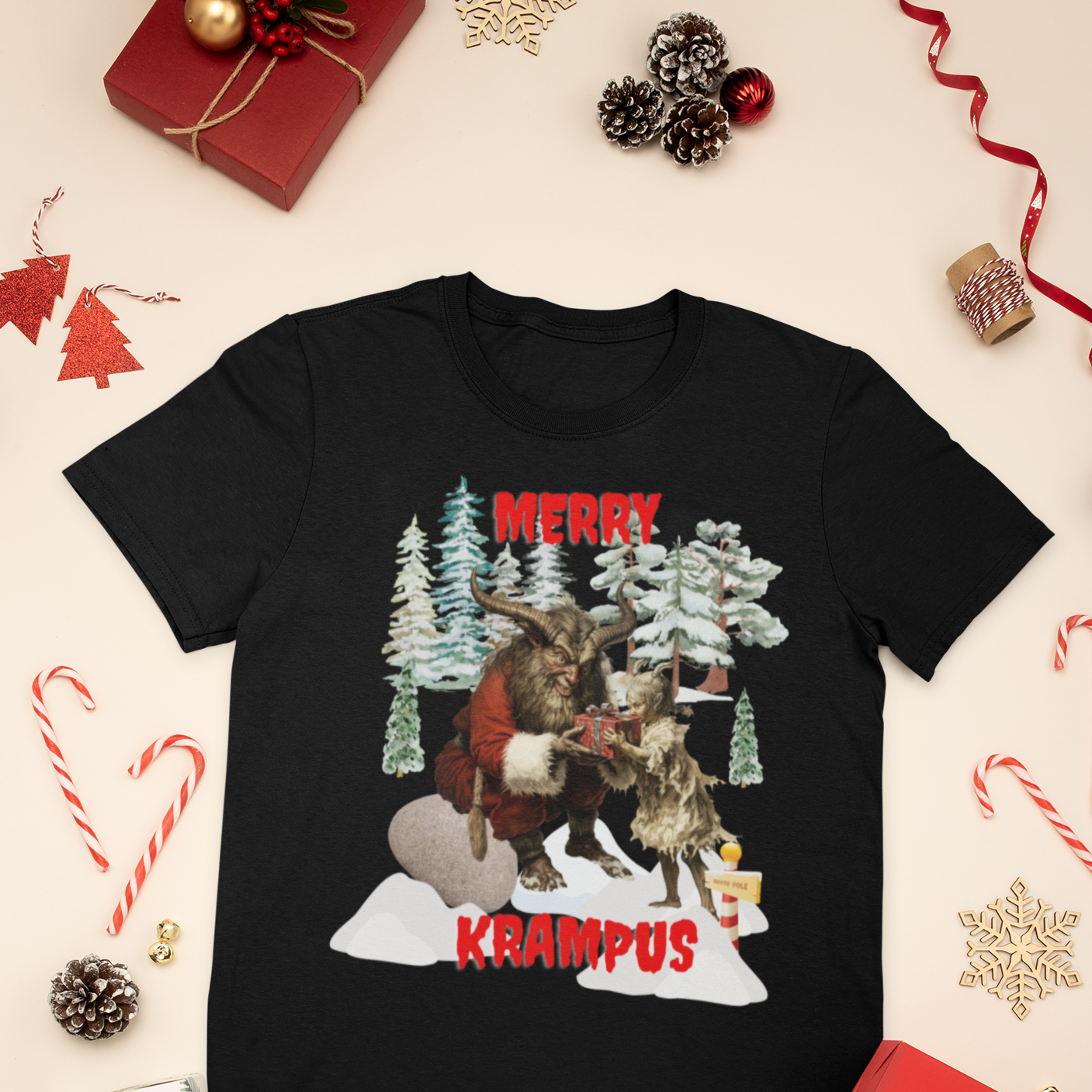 Krampus Ugly Christmas shirt, Christmas, Saint Nicholas, Chains, Austria, Croatia, Hungary, Germany, Goat shirt, Merry Krampus