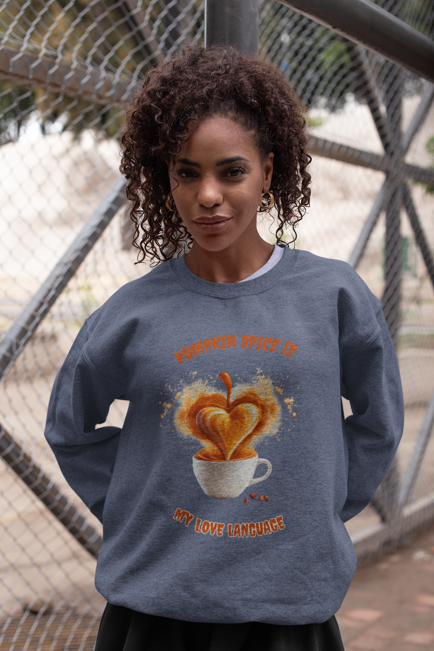 Pumpkin Spice is My Love Language, Retro Sweatshirt, Cute Sweatshirt, Halloween Sweatshirt, Womens' Halloween, Spooky Sweatshirt, Halloween