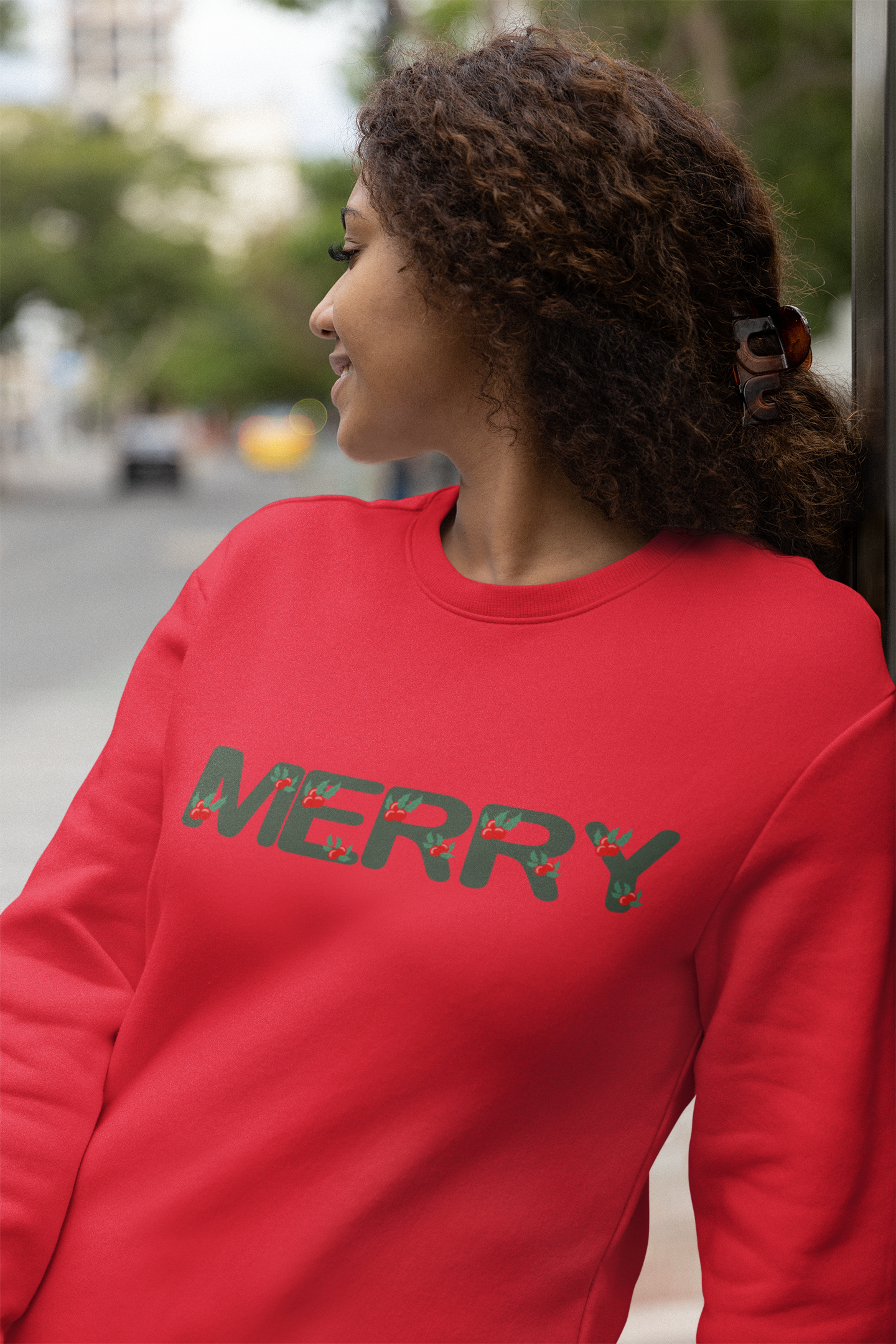 Merry Sweatshirt, Merry Christmas Shirt for Women, Christmas Crewneck Sweatshirt, Ugly Christmas Sweater, Cute Christmas Sweatshirt, Xmas