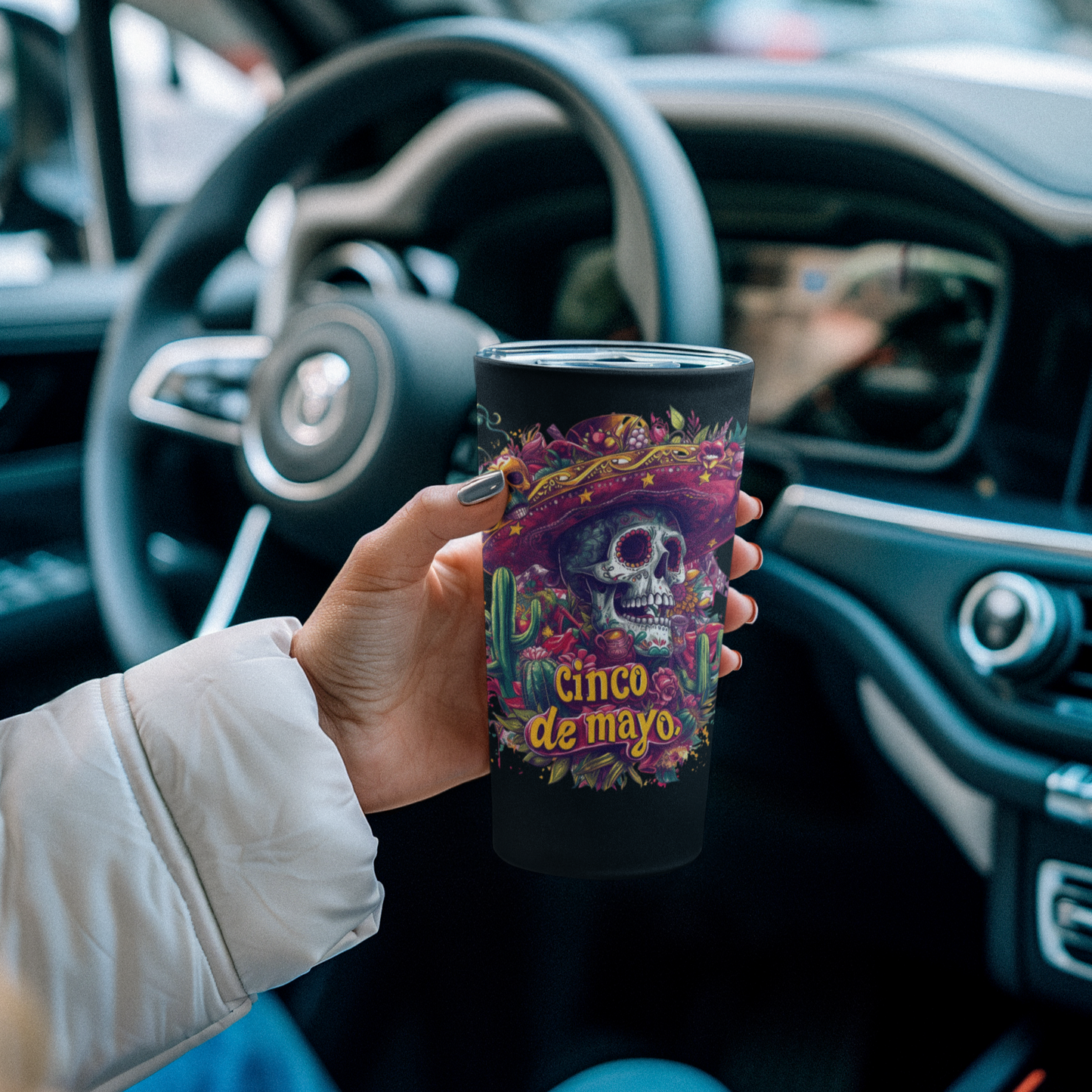 Elevate your Cinco de Mayo fiesta with our Colorful Sugar Skull 20 oz Tumbler! Vibrant and festive, this tumbler adds a touch of Mexican flair to your drinkware collection. Whether you're enjoying margaritas or other beverages, sip in style and celebrate the spirit of Cinco de Mayo with this eye-catching tumbler. 💀🎉 #CincoDeMayo #SugarSkull #FiestaVibes