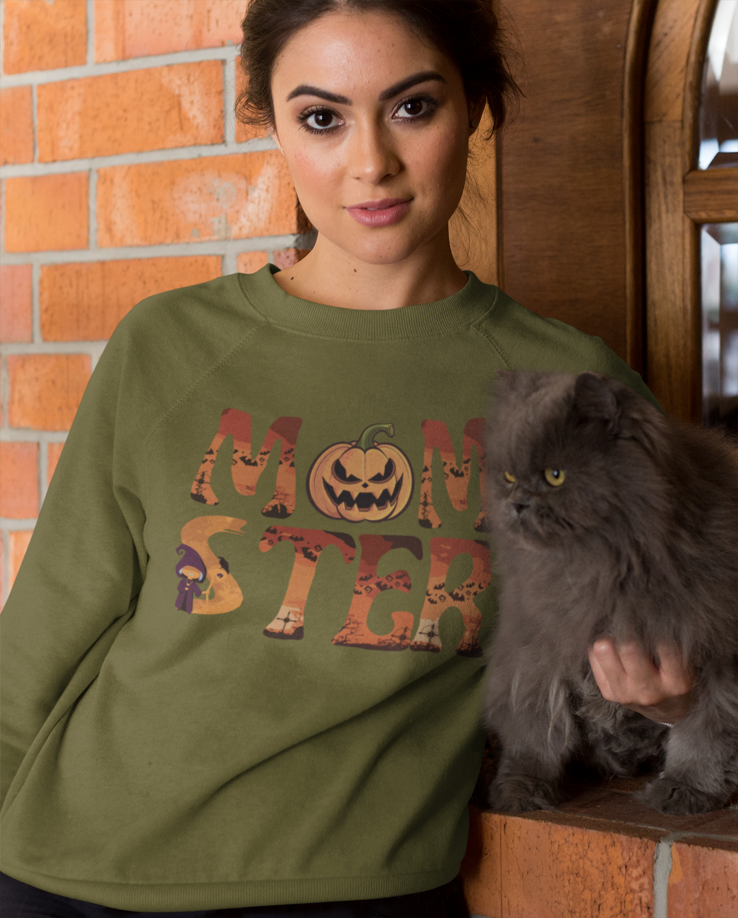 Momster Halloween Shirt, Halloween Sweatshirt, Fall Sweatshirt Spooky Season TShirt, Fall Shirts for Women Momster Sweatshirt Momster Shirt