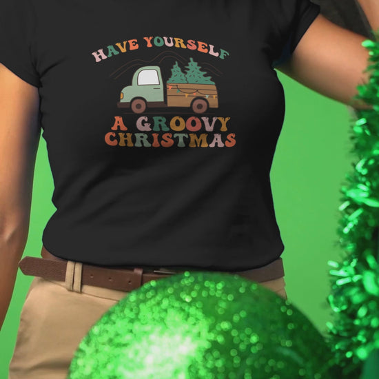 Have Yourself A Groovy Christmas Shirt,Winter Shirt,Groovy Shirt, Christmas Groovy Shirt, Shirt For Christmas,Holiday Shirt, Retro Xmas