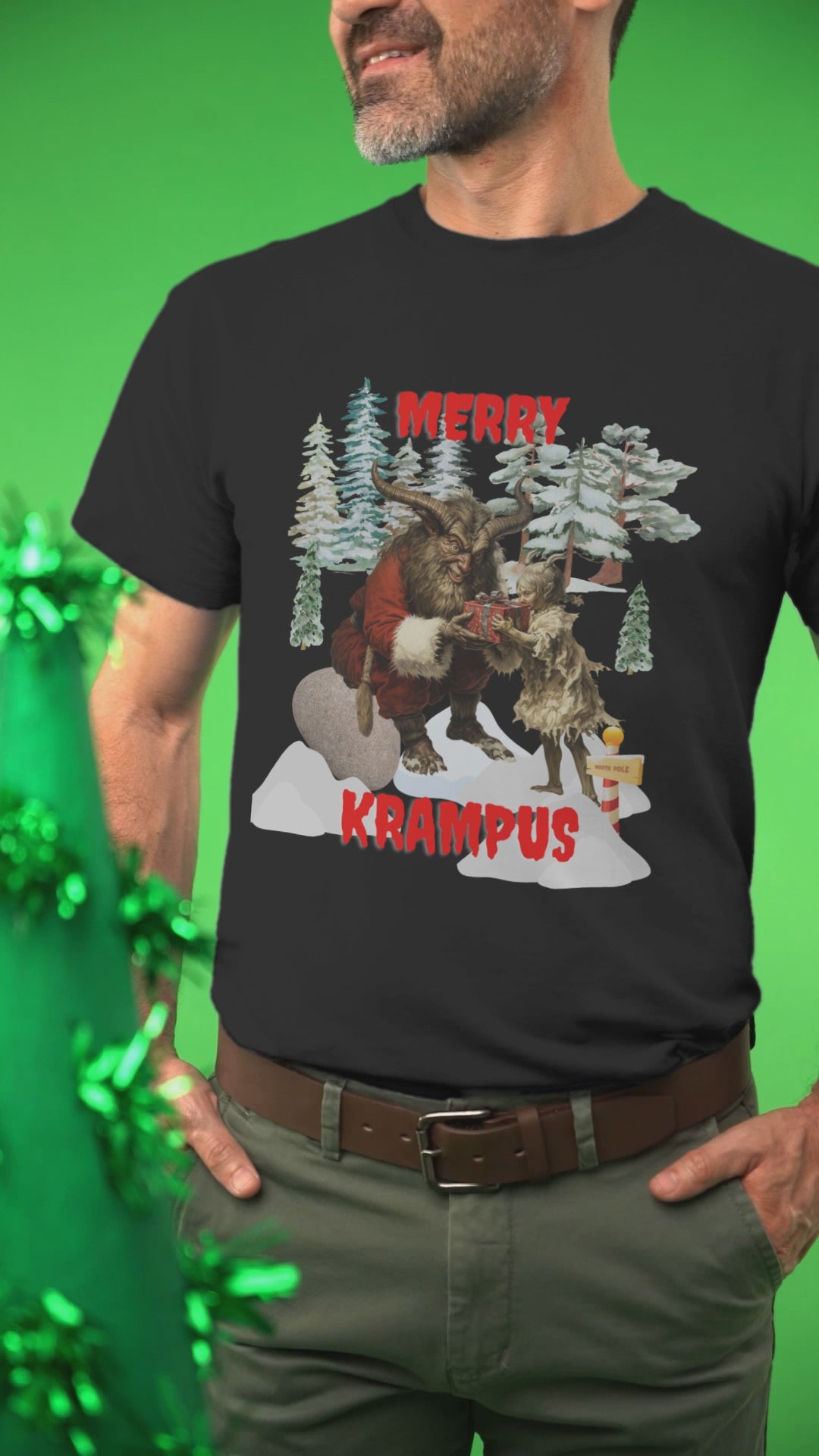 Krampus Ugly Christmas shirt, Christmas, Saint Nicholas, Chains, Austria, Croatia, Hungary, Germany, Goat shirt, Merry Krampus