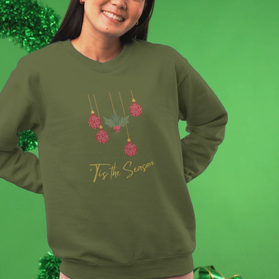 Tis The Season Christmas Sweatshirt, Christmas Tis The Season Sweatshirt, Merry Christmas Sweatshirt, Christmas Sweatshirt, Cute Winter Sweatshirt