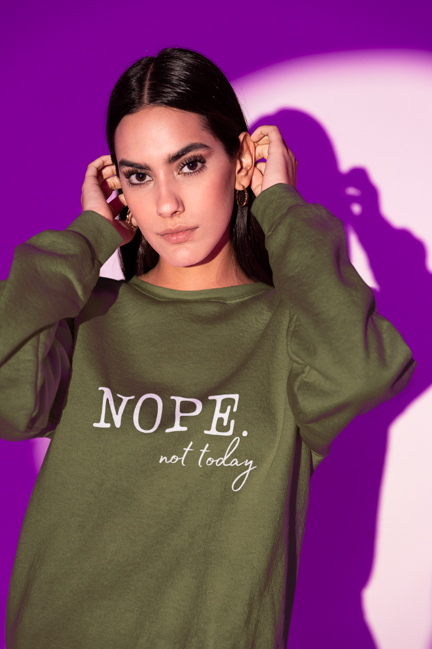 Nope Not Today Sweatshirt, Gift for Her, Sarcastic Shirt Women, Sarcasm Shirt, Humor Shirt, Trendy Fall Sweatshirt, Trendy Shirts Women,