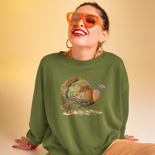 Vintage Turkey Sweatshirt, Thanksgiving Shirt, Thanksgiving Sweatshirt, Autumn Shirt, Fall Sweatshirt, Turkey Shirt, Vintage Thanksgiving