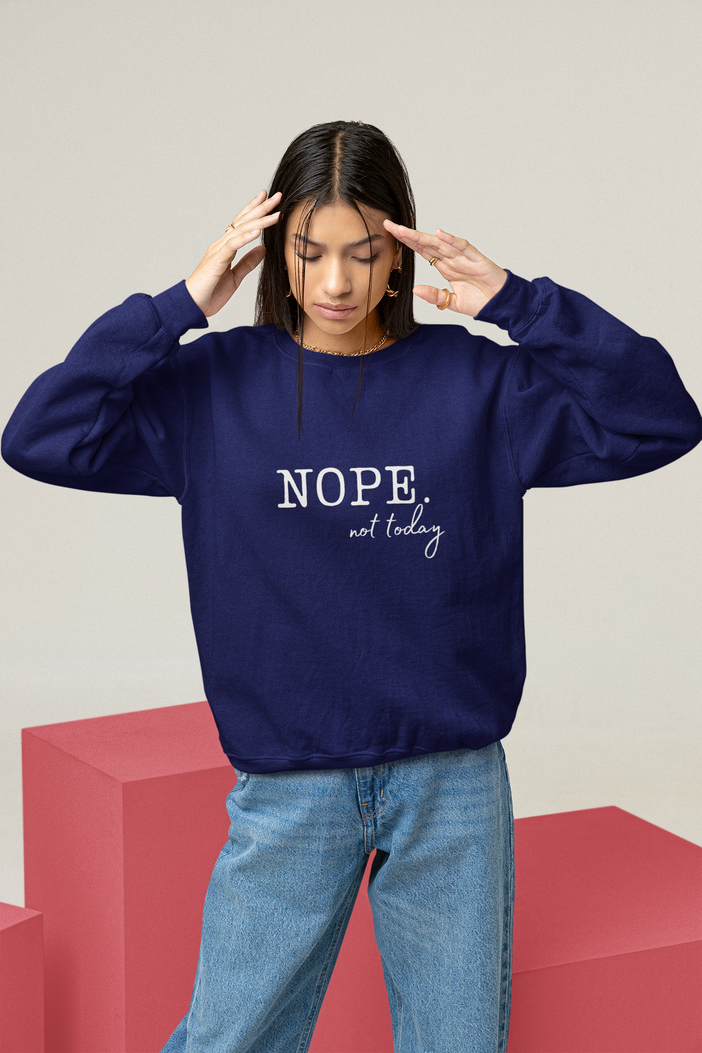 Nope Not Today Sweatshirt, Gift for Her, Sarcastic Shirt Women, Sarcasm Shirt, Humor Shirt, Trendy Fall Sweatshirt, Trendy Shirts Women,