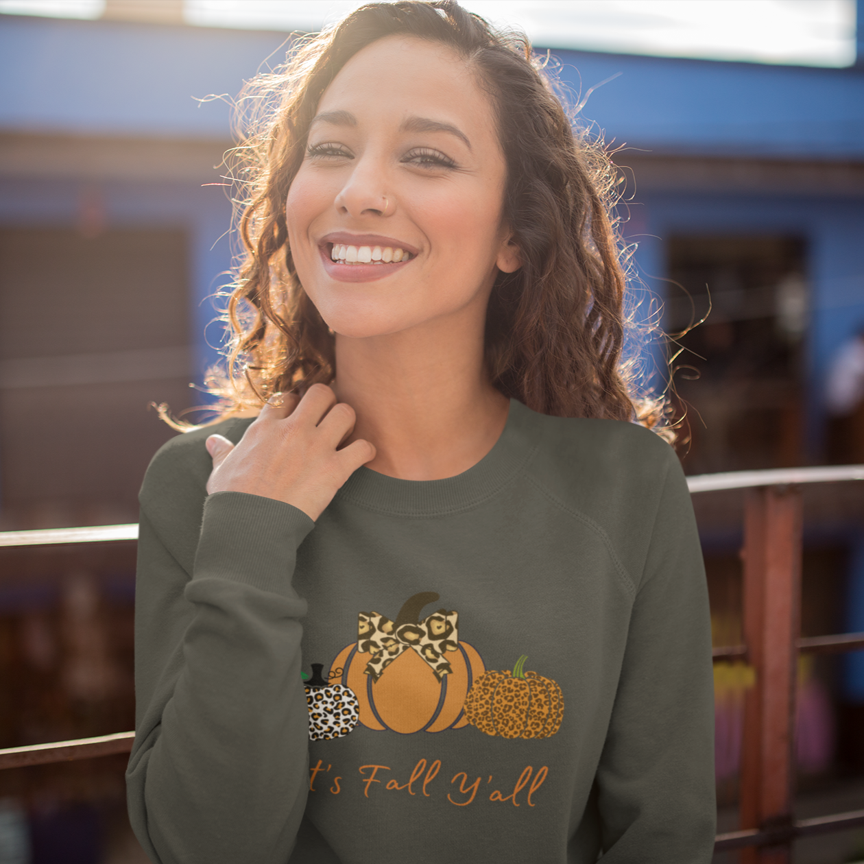 Its Fall Yall Sweatshirt for Women, Halloween Sweatshirt, Fall Shirts Pumpkin Shirt, Fall Crewneck Womens Thanksgiving Shirt, Pumpkin Shirt