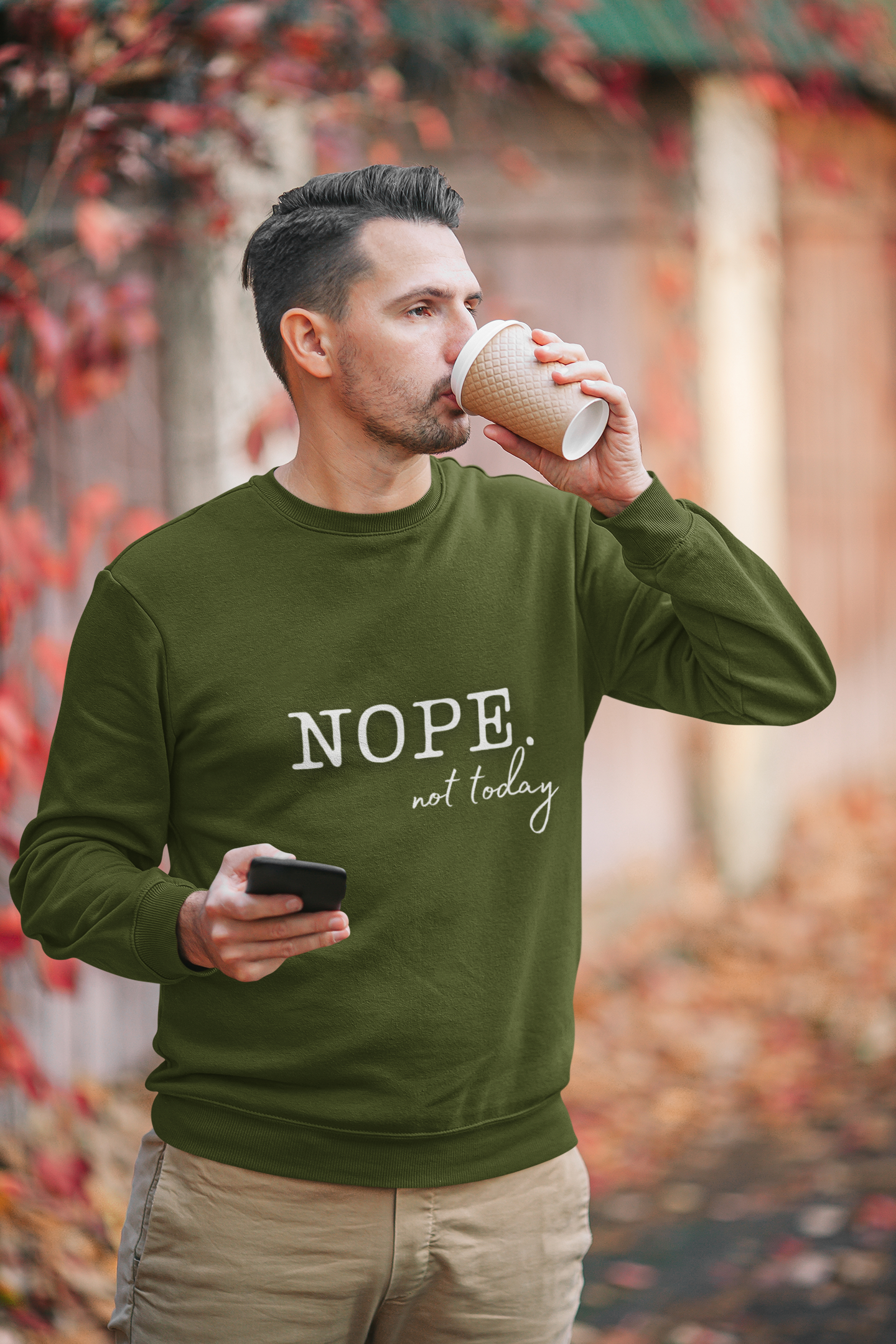 Nope Not Today Sweatshirt, Gift for Her, Sarcastic Shirt Women, Sarcasm Shirt, Humor Shirt, Trendy Fall Sweatshirt, Trendy Shirts Women,