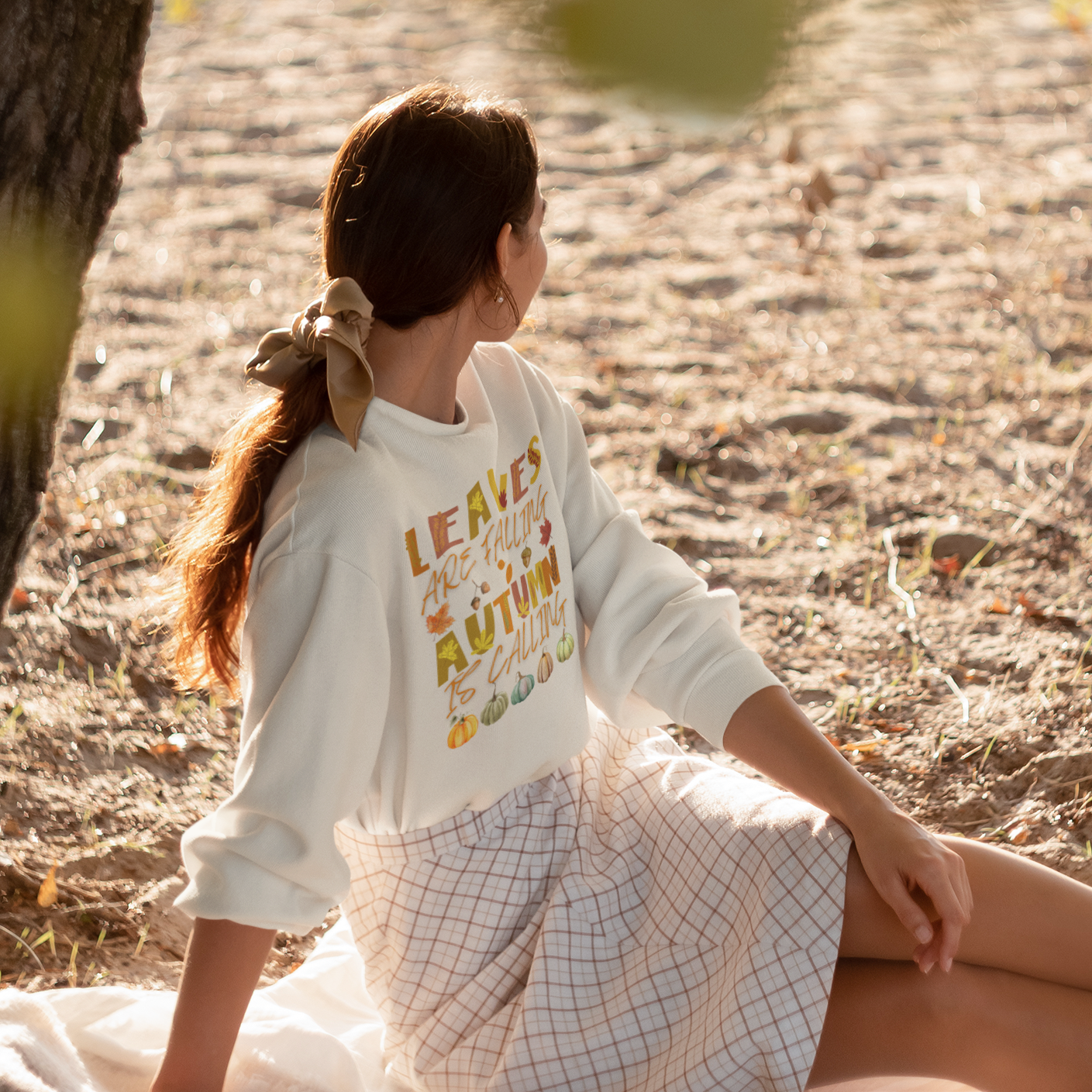 Leaves are Falling Autumn is Calling Sweatshirt, Autumn Leaves Sweatshirt, Autumn Skeleton Shirt, Pumpkin Fall Sweatshirt, Fall Sweatshirt