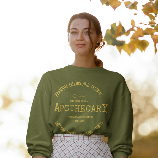 Apothecary Sweatshirt, Retro Sweatshirt, Cute Sweatshirt, Halloween Sweatshirt, Womens' Halloween, Spooky Sweatshirt, Scary Halloween Party