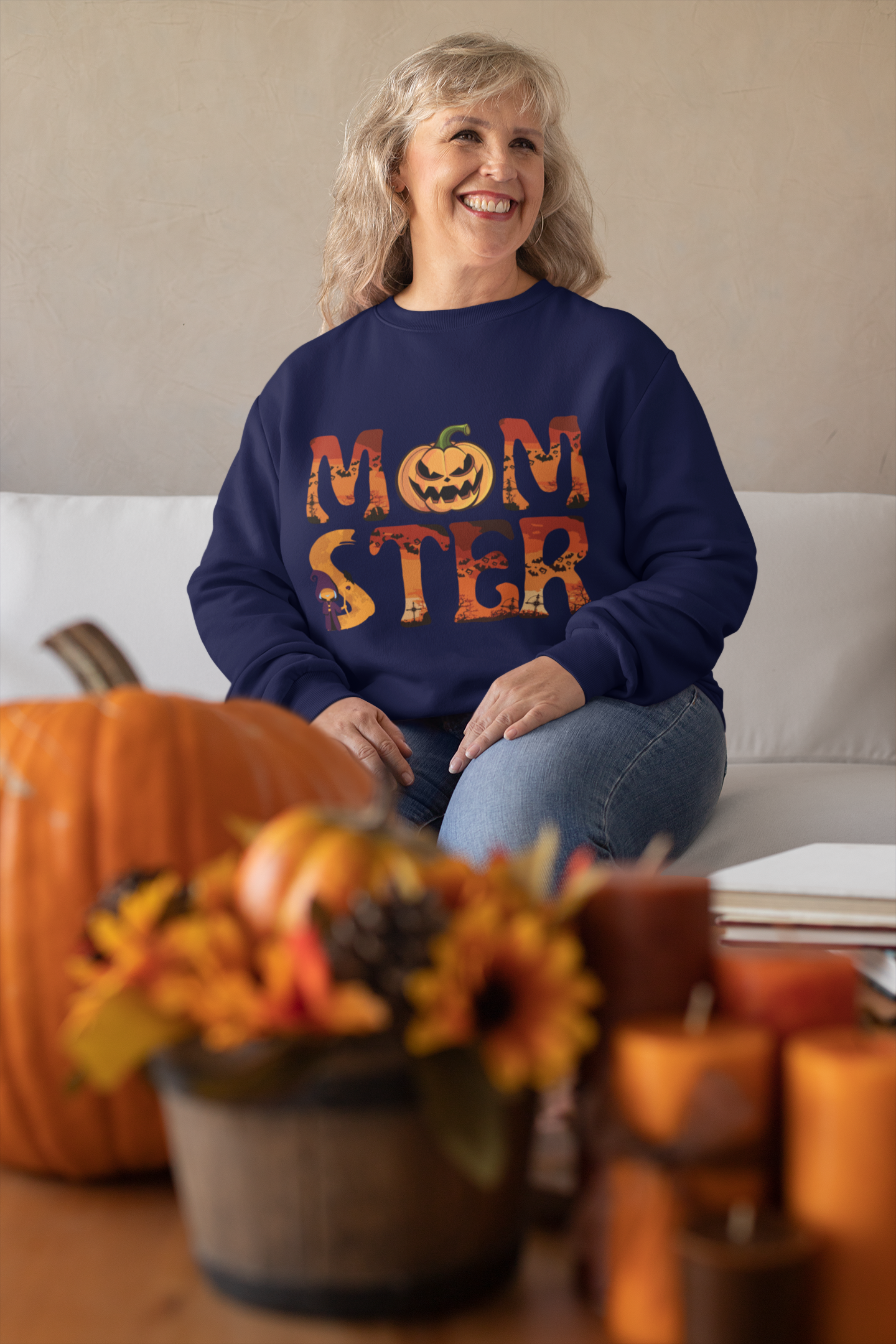 Momster Halloween Shirt, Halloween Sweatshirt, Fall Sweatshirt Spooky Season TShirt, Fall Shirts for Women Momster Sweatshirt Momster Shirt