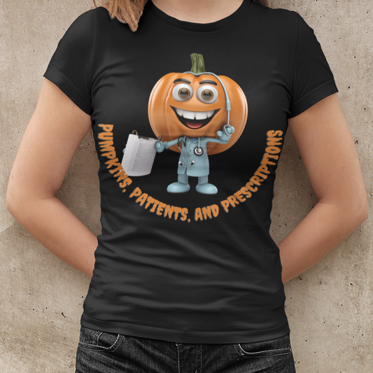 Pumpkins, Patients, and Prescriptions, Retro Halloween Shirt, Fall Shirt, Vintage Halloween,Witch shirt,Womens Halloween, Nurse Doctor Shirt