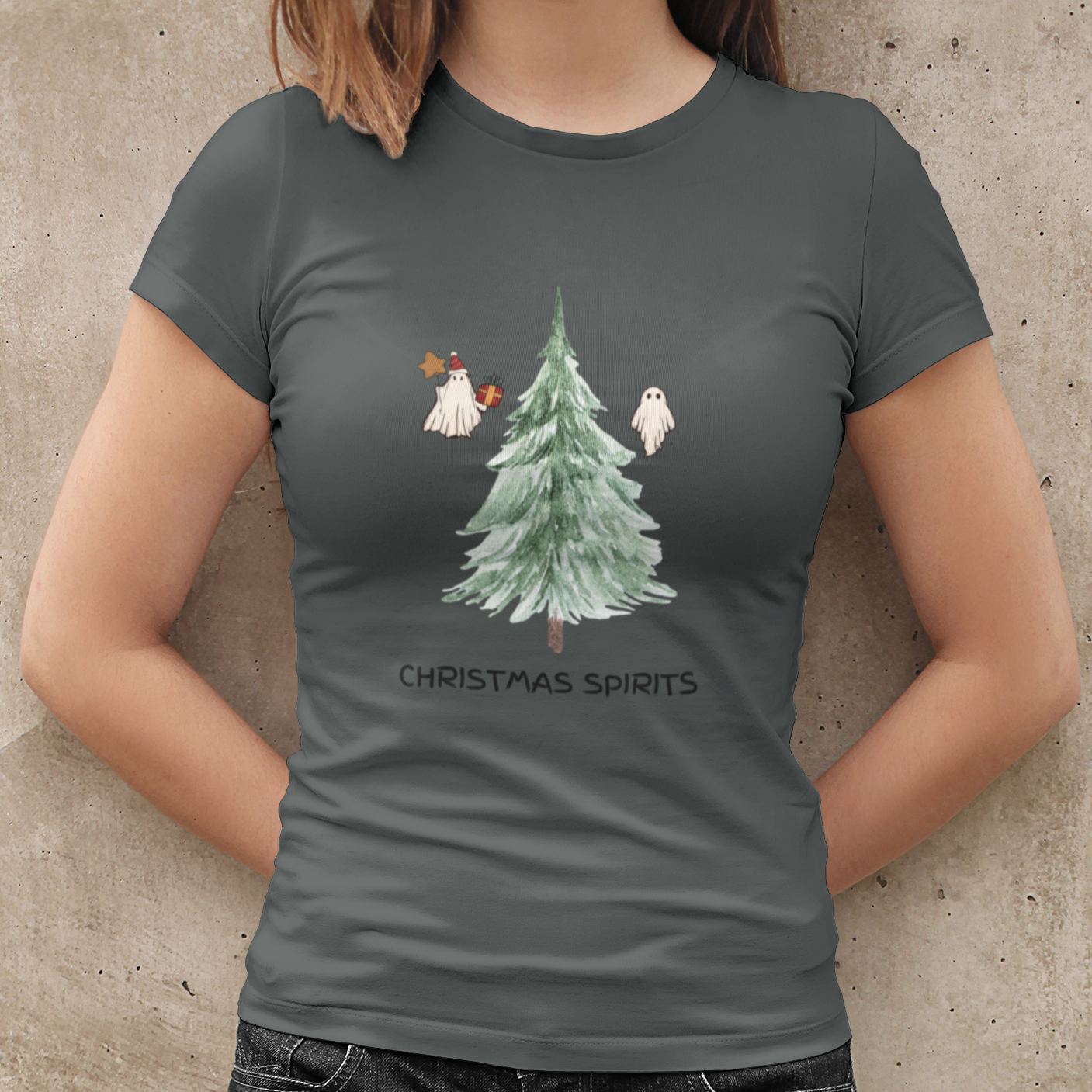 Christmas Ghost shirt, Funny Ghost Crewneck, Spooky Christmas shirt, Retro Christmas Ghosts Crewneck, Goth Christmas Sweater, Cute Xmas