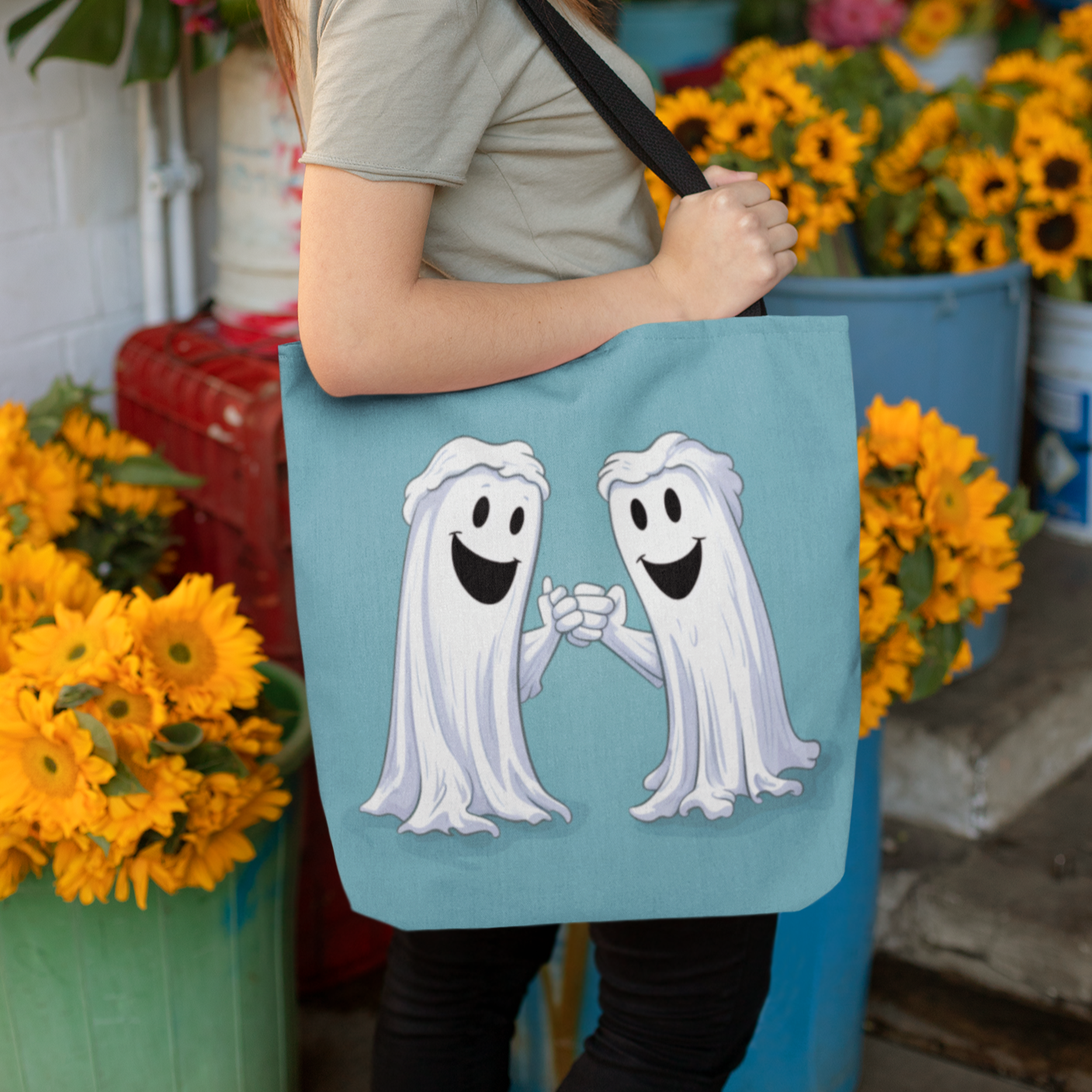 Halloween Ghost Tote Bag, Halloween Tote, Halloween Tote Bags, Tote bag Mockup Halloween, Tote Bags Halloween, Halloween Trick or Treat Bag